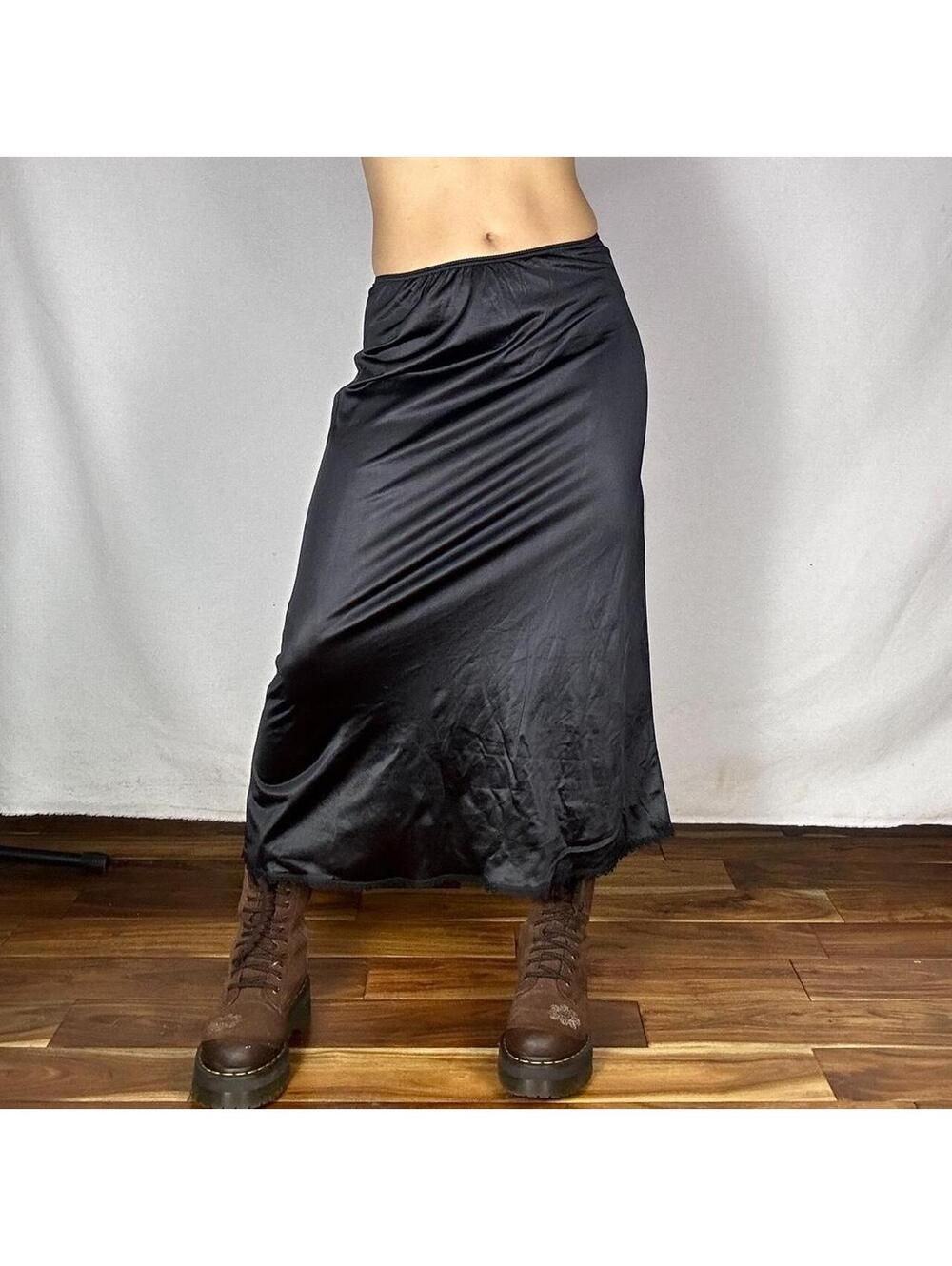 Y2K WITCHY SLIP SKIRT